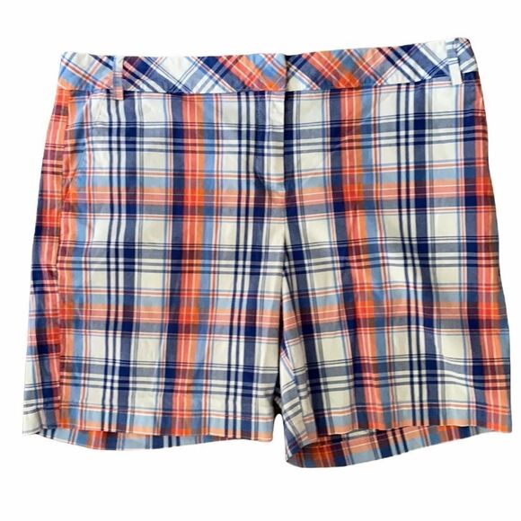 Plaid Bermuda Golf Shorts Size 8 - Picture 2 of 4